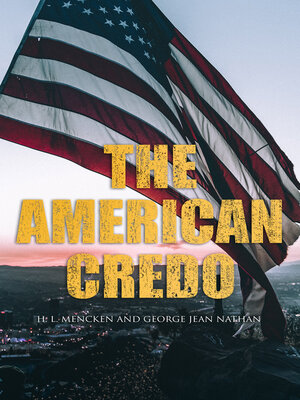 cover image of The American Credo